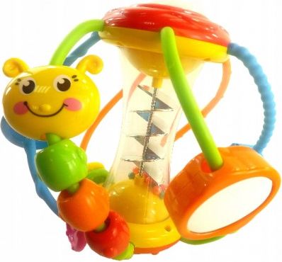 Euro Baby Interaktivní hračka s chrastítkem - housenka - obrázek 1