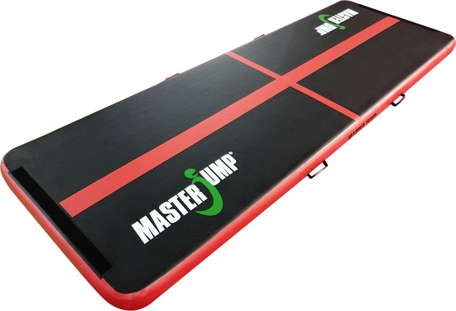 Airtrack MASTERJUMP nafukovací žíněnka 300 x 100 x 10 cm - černá - červená - obrázek 1