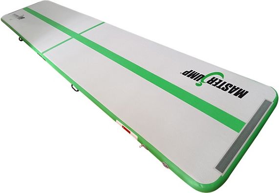 Airtrack MASTER nafukovací žíněnka 500 x 100 x 10 cm - šedá - zelená - obrázek 3