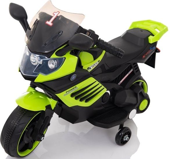 Mamido  Dětská elektrická motorka SuperBike zelená - obrázek 1