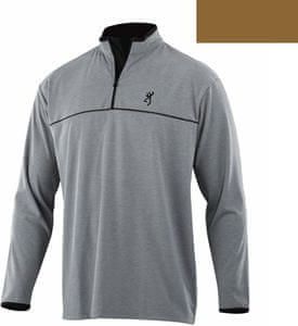 Browning Tričko SHT Highline 1/4 zip, LS - šedé, Browning Velikost: L - obrázek 1