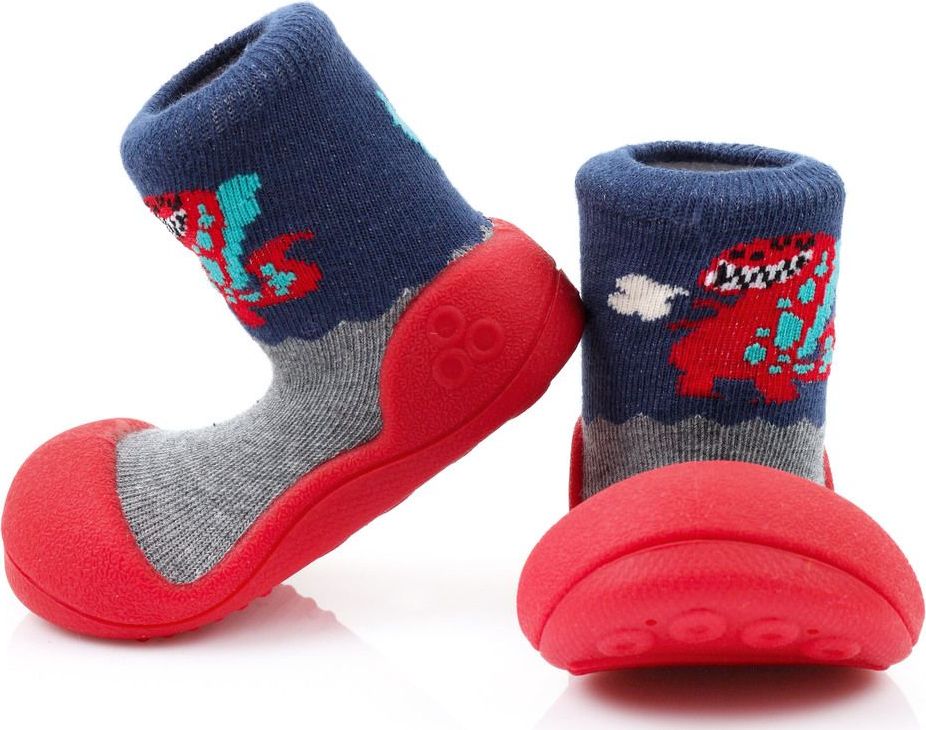 ATTIPAS Dětské botičky Dinosaur Red S - obrázek 1
