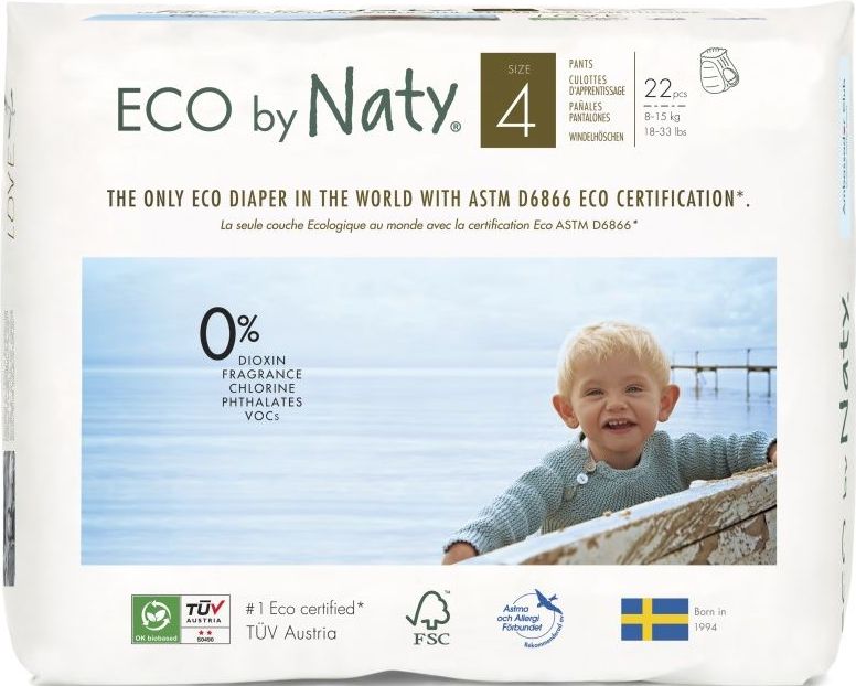 ECO by Naty Maxi 8-15 kg plenkové kalhotky 22 ks - obrázek 1