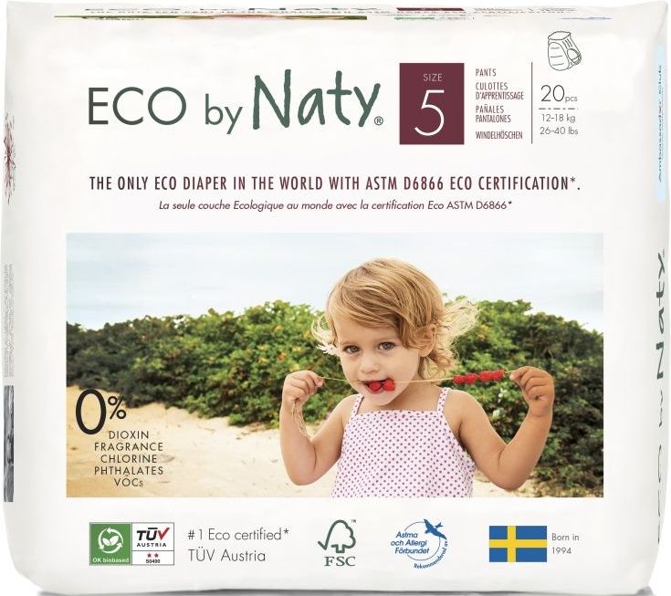 ECO by Naty Junior 12-18 kg plenkové kalhotky 20 ks - obrázek 1