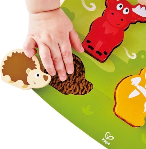 Puzzle na desce - Lesní zvířátka - obrázek 3