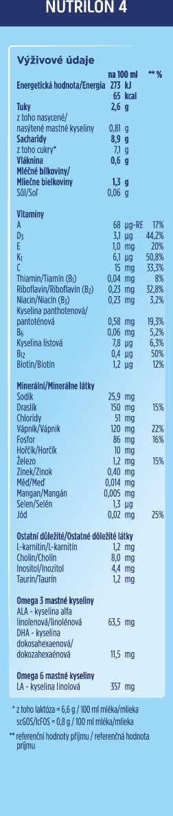 Nutrilon 4 batolecí mléko 6x 800g - obrázek 2
