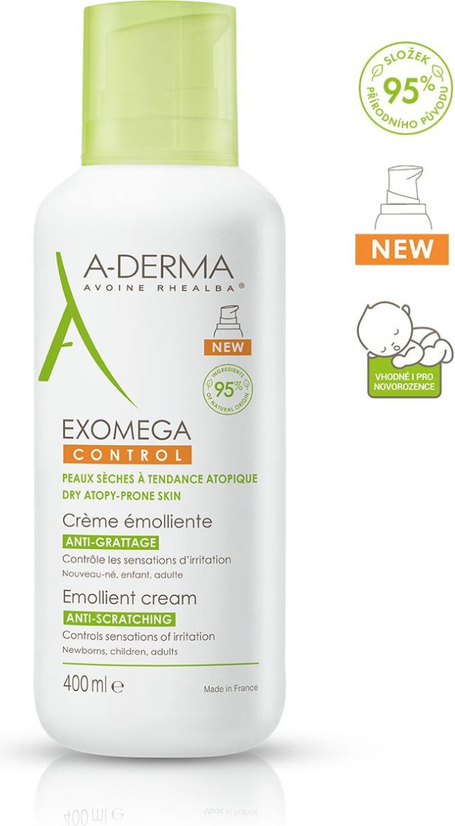 A-Derma Exomega Control Emolienční krém pro suchou kůži se sklonem k atopii 400 ml - obrázek 4