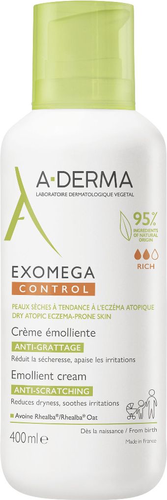 A-Derma Exomega Control Emolienční krém pro suchou kůži se sklonem k atopii 400 ml - obrázek 3