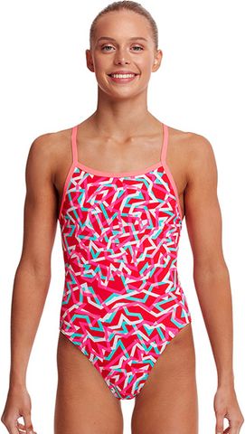 Dívčí plavky Funkita Red Ribbons Velikosti 10 let - obrázek 1