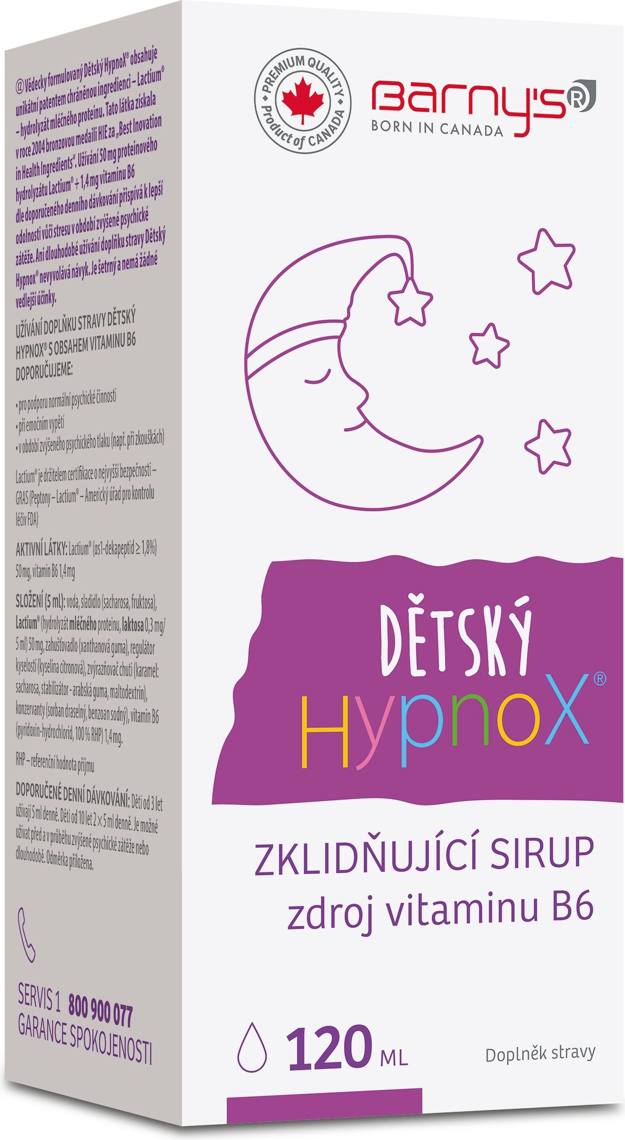 Barny´s Dětský HypnoX zklidňující sirup 120 ml - obrázek 1