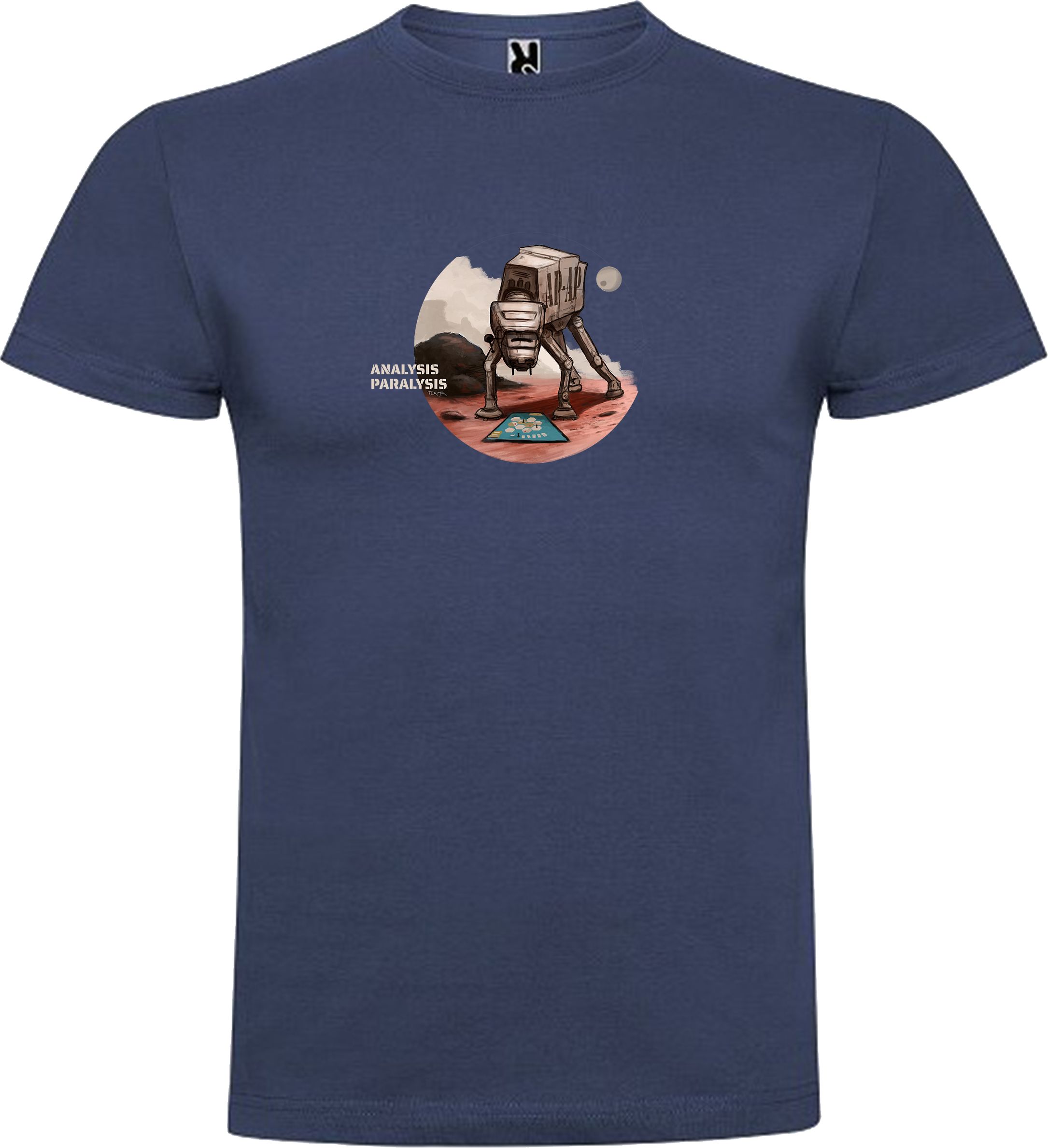 TLAMA games T-shirt "Analysis - Paralysis" Barva: čokoládová, Velikost: XXL - obrázek 3
