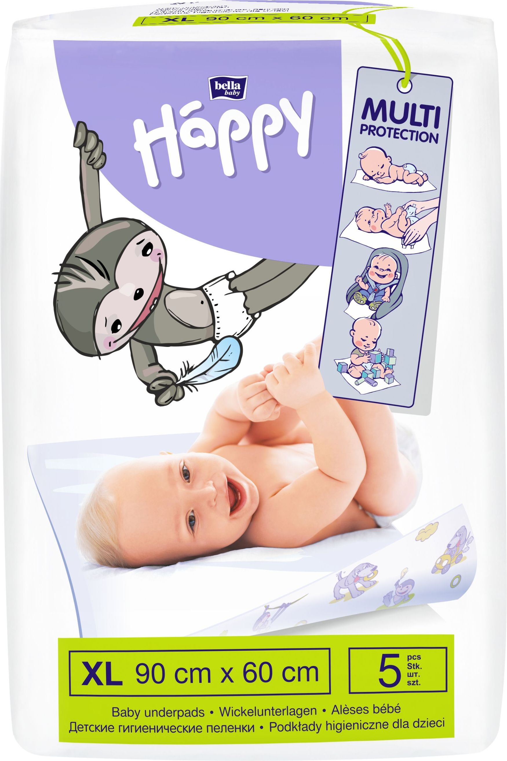 Happy hygienické podložky 60 x 90 cm á 5 ks - obrázek 1