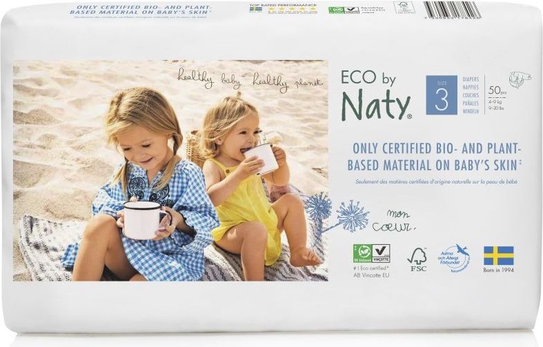 ECO by Naty Midi 4-9 kg dětské plenky 50 ks - obrázek 1