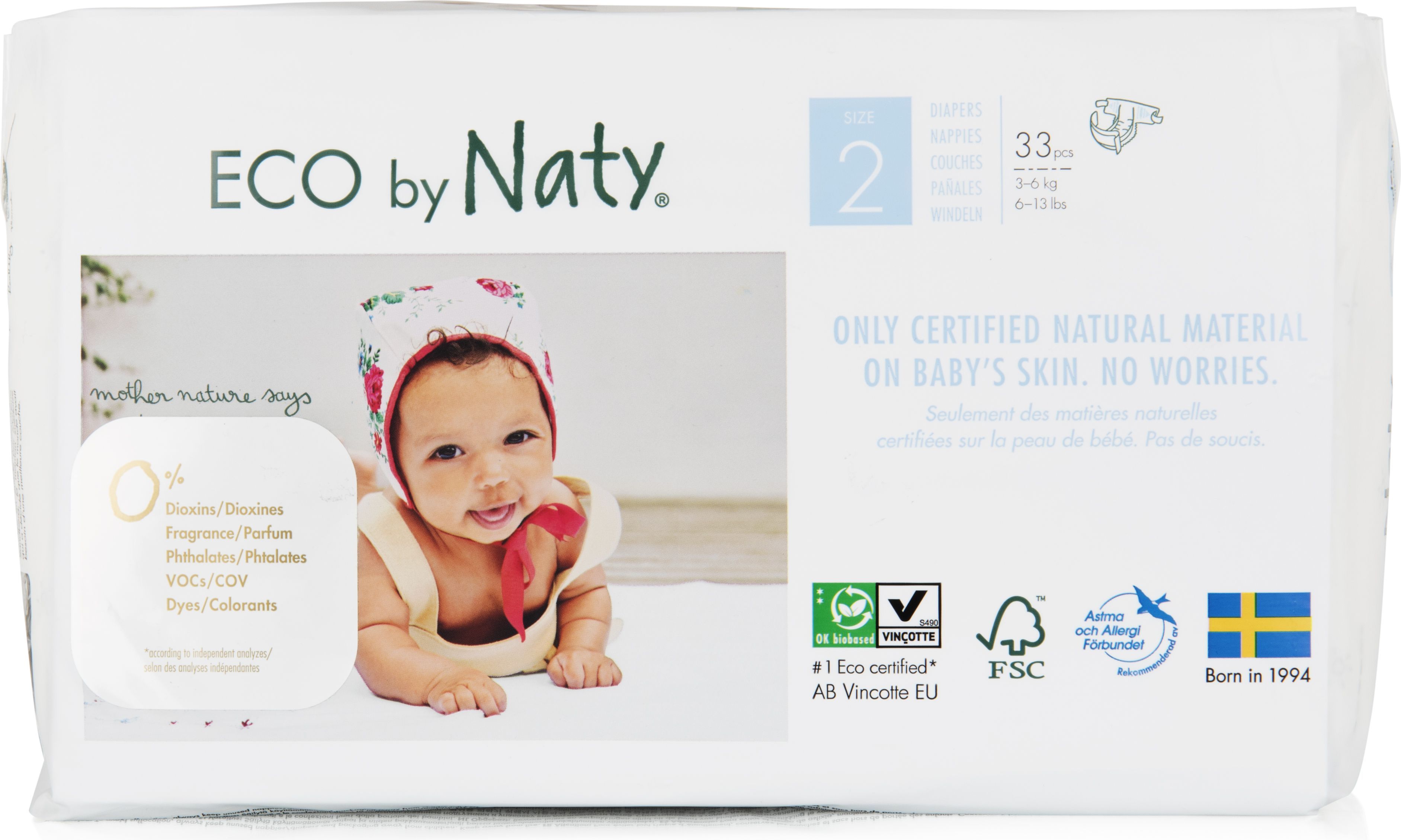 Naty Plenky Naty 2 Mini 3 - 6 kg (33 ks) - NOVÉ BALENÍ - obrázek 2
