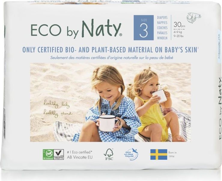 ECO by Naty Midi 4-9 kg dětské plenky 30 ks - obrázek 1