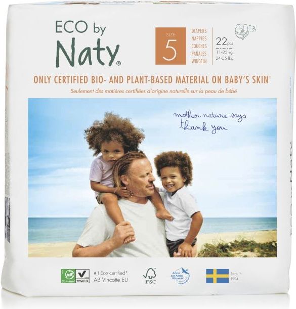 ECO by Naty Junior 11–25 kg dětské plenky 22 ks - obrázek 1