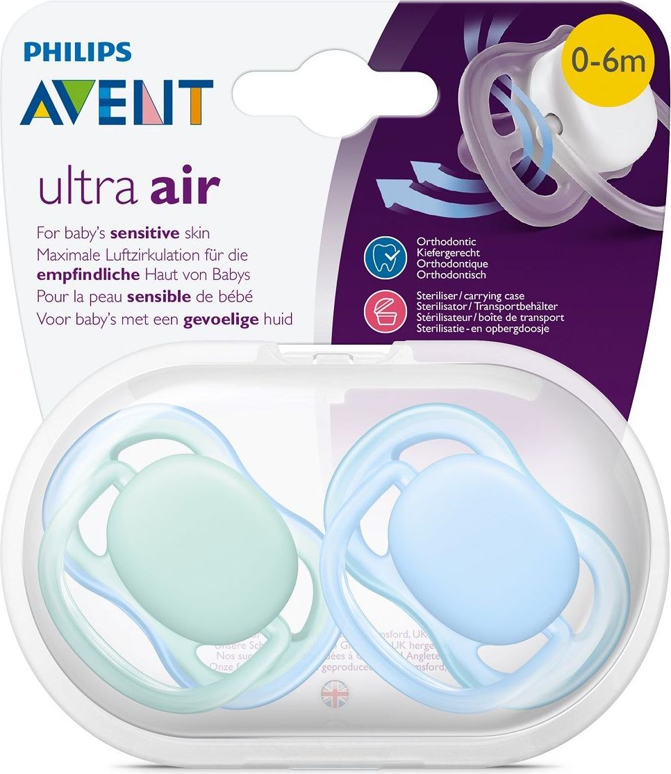 Philips Avent dudlík ultra air chlapec 2 ks Modrá - obrázek 3