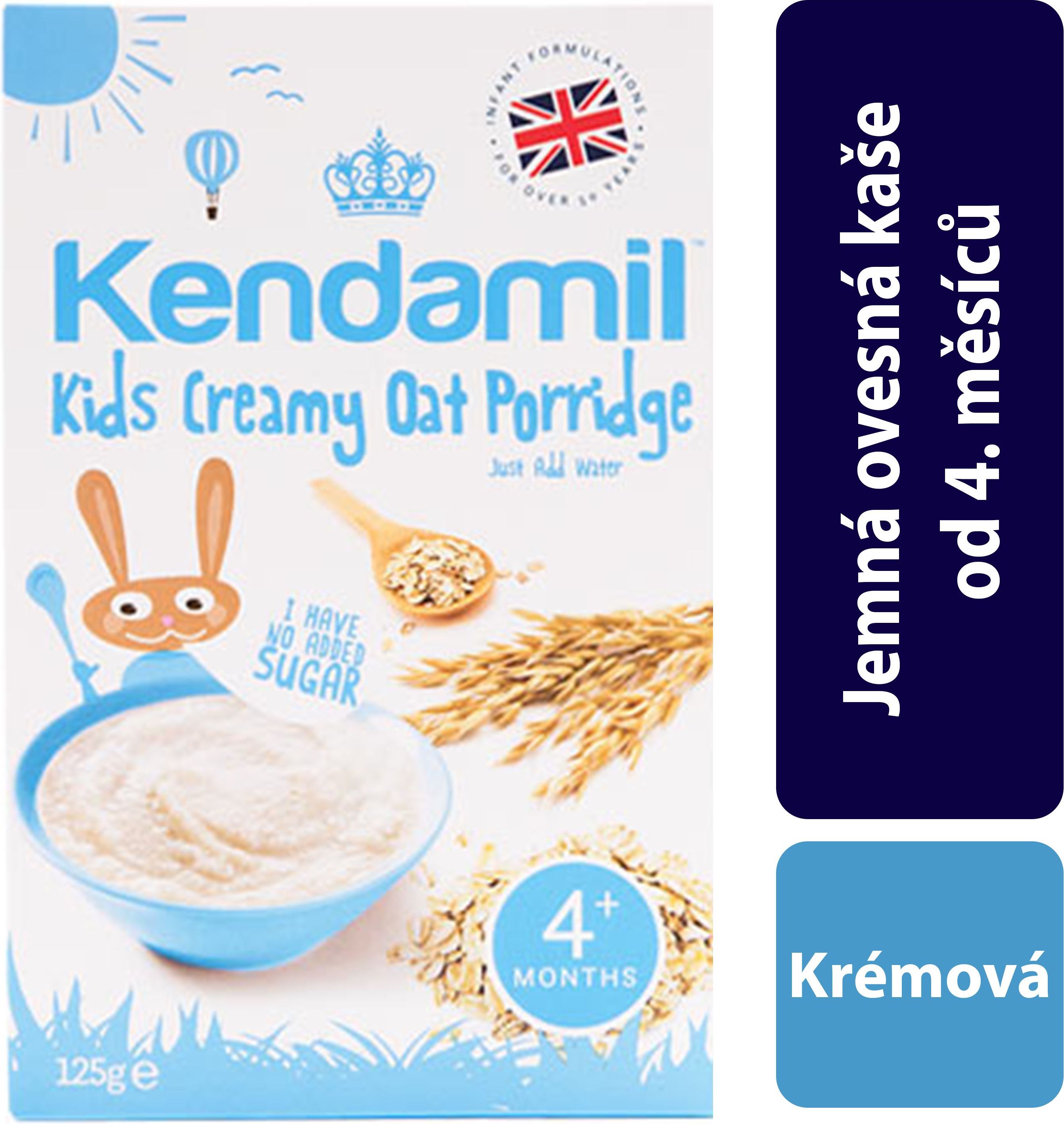 Kendamil Jemná krémová ovesná kaše 125 g - obrázek 3