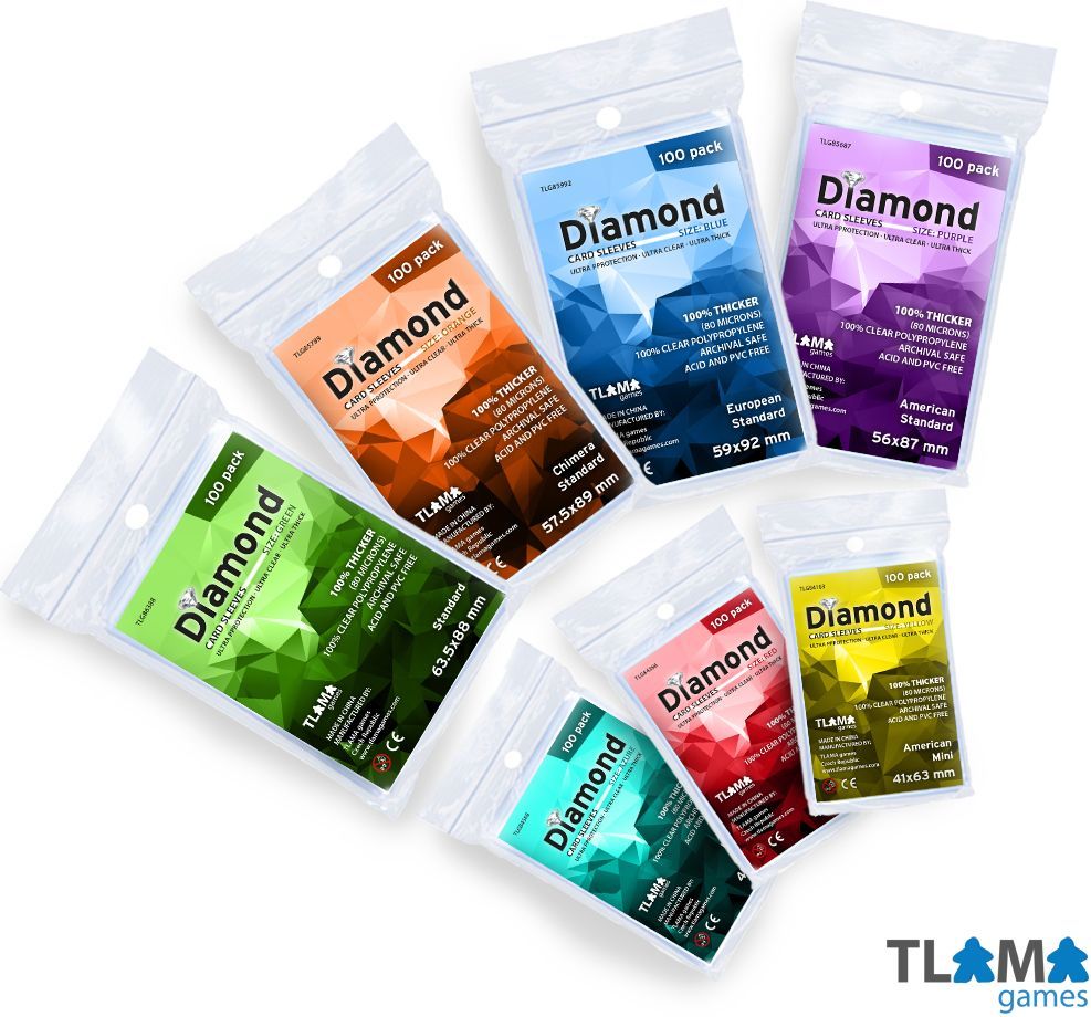 TLAMA games Munchkin + všechna rozšíření - set obalů Diamond pro hru - obrázek 1