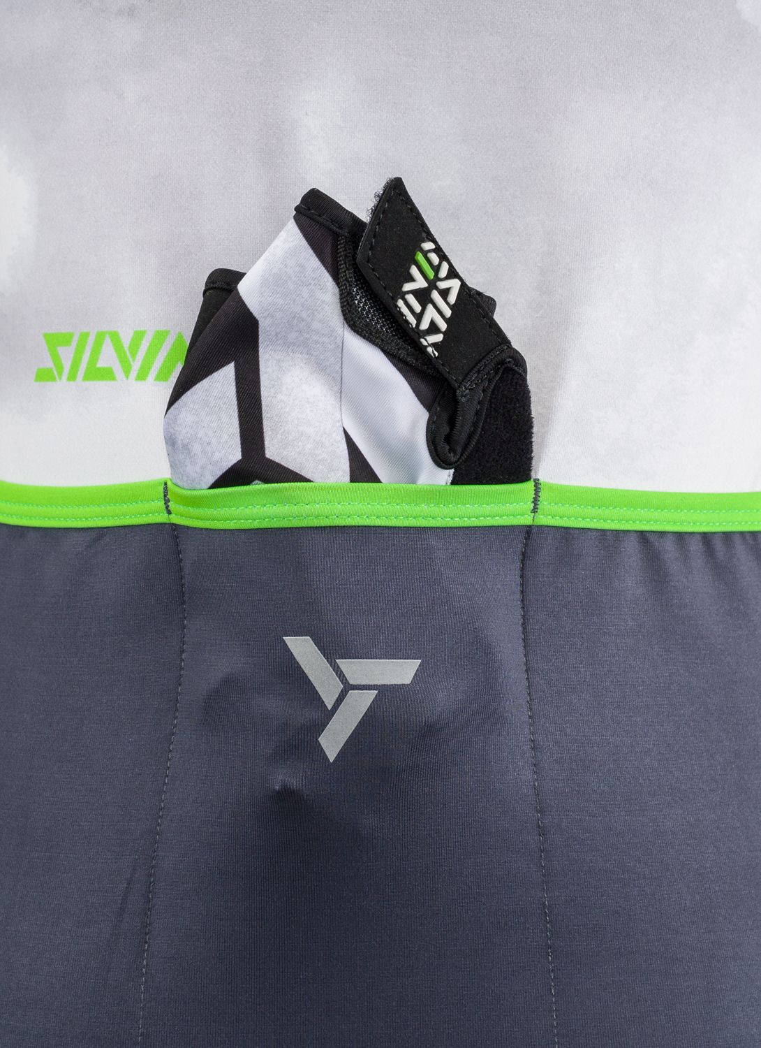 Silvini Juniorský cyklo dres Tanaro charcoal-green 134-140 - obrázek 4