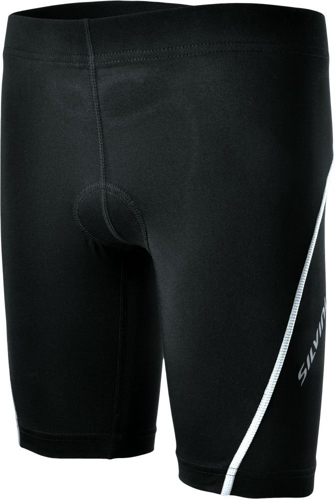 Silvini Dětské cyklistické šortky Avisio black-white 134-140 - obrázek 1