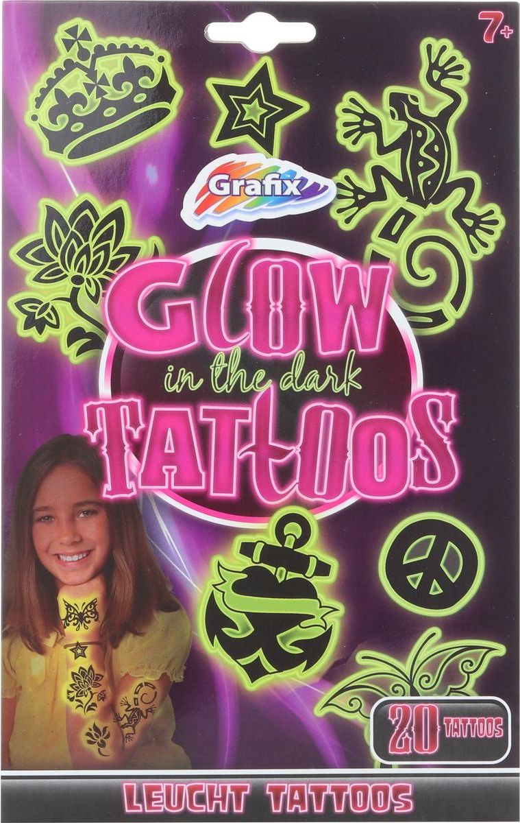 Svítící tetování dívčí - obrázek 1