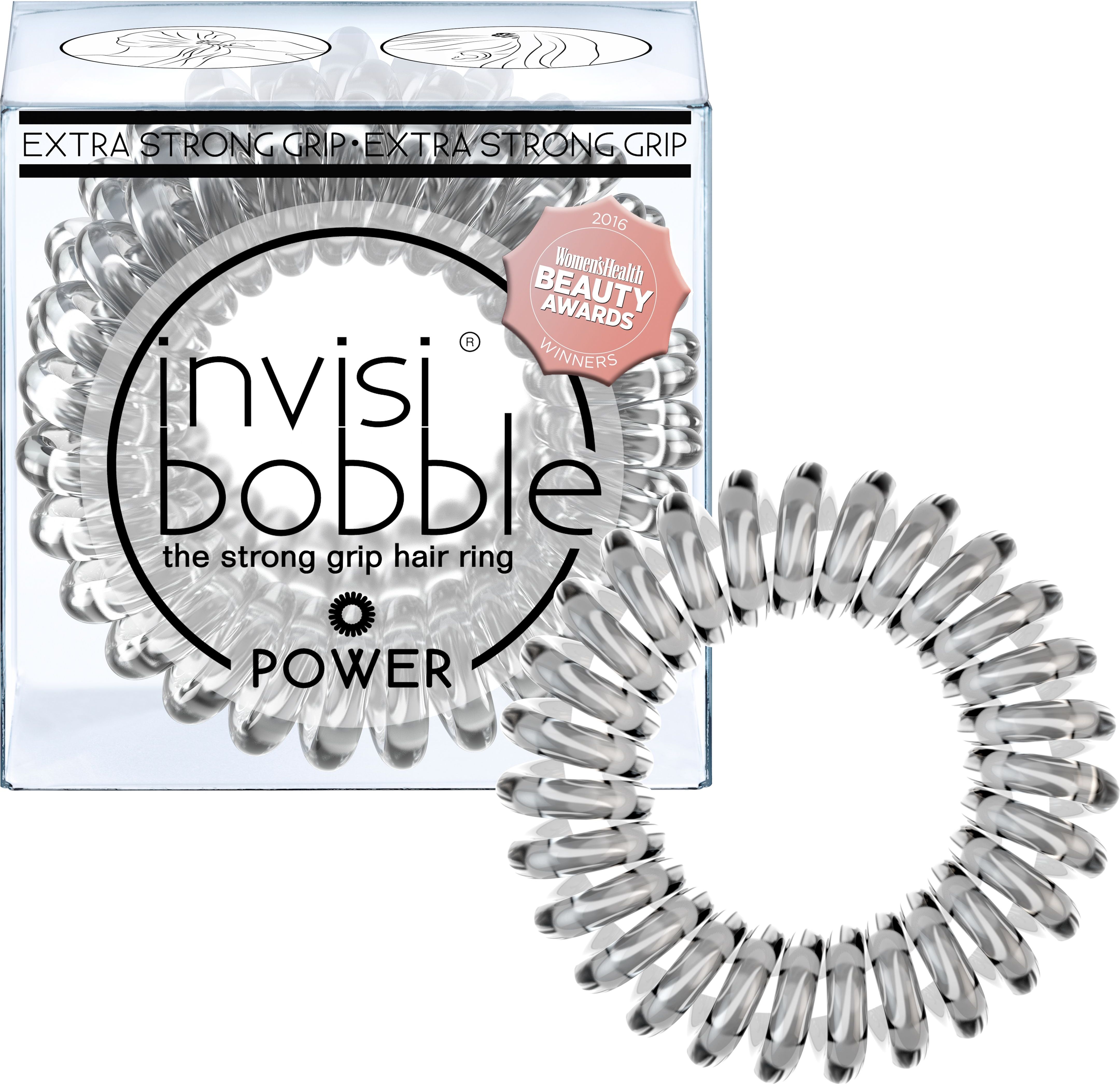 invisibobble Original gumičky do vlasů 3 ks Crystal Clear 3 ks - obrázek 1