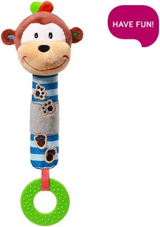 Plyšová hračka s pískátkem a kousátkem Opička George - obrázek 1