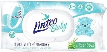 Vlhčené ubrousky LINTEO BABY Aloe Vera - 80 ks v bal. - obrázek 1