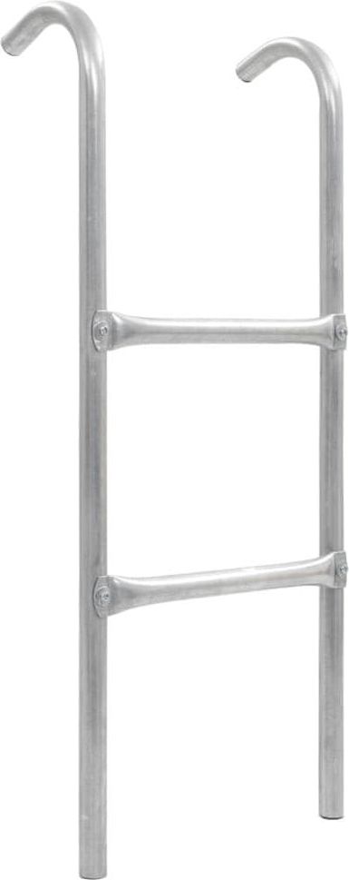 2stupínkový žebřík k trampolíně ocel stříbrný 82,5 cm - obrázek 1