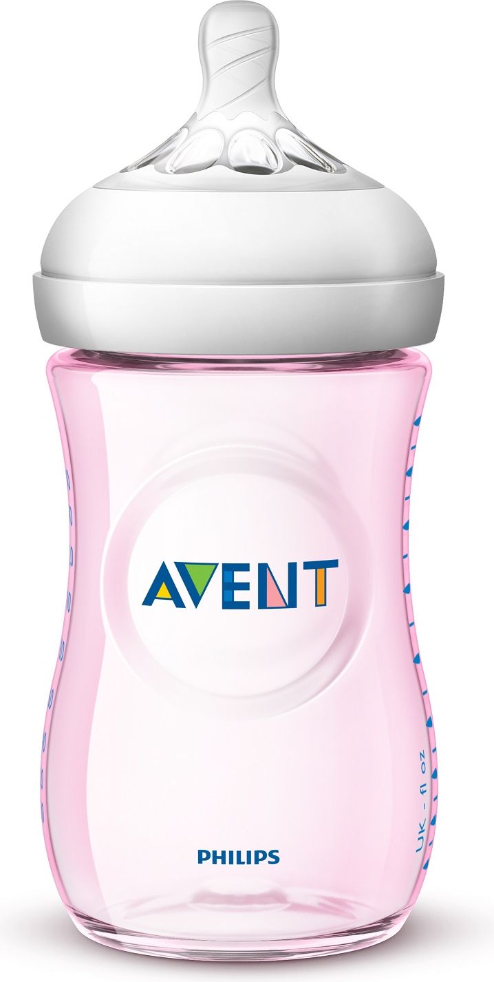 Philips AVENT Láhev Natural 260 ml, 1 ks růžová - obrázek 3