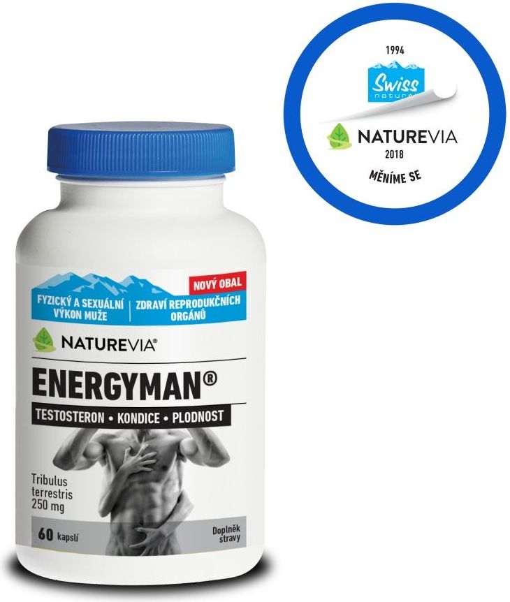 Swiss NatureVia Energyman 60 kapslí - obrázek 2