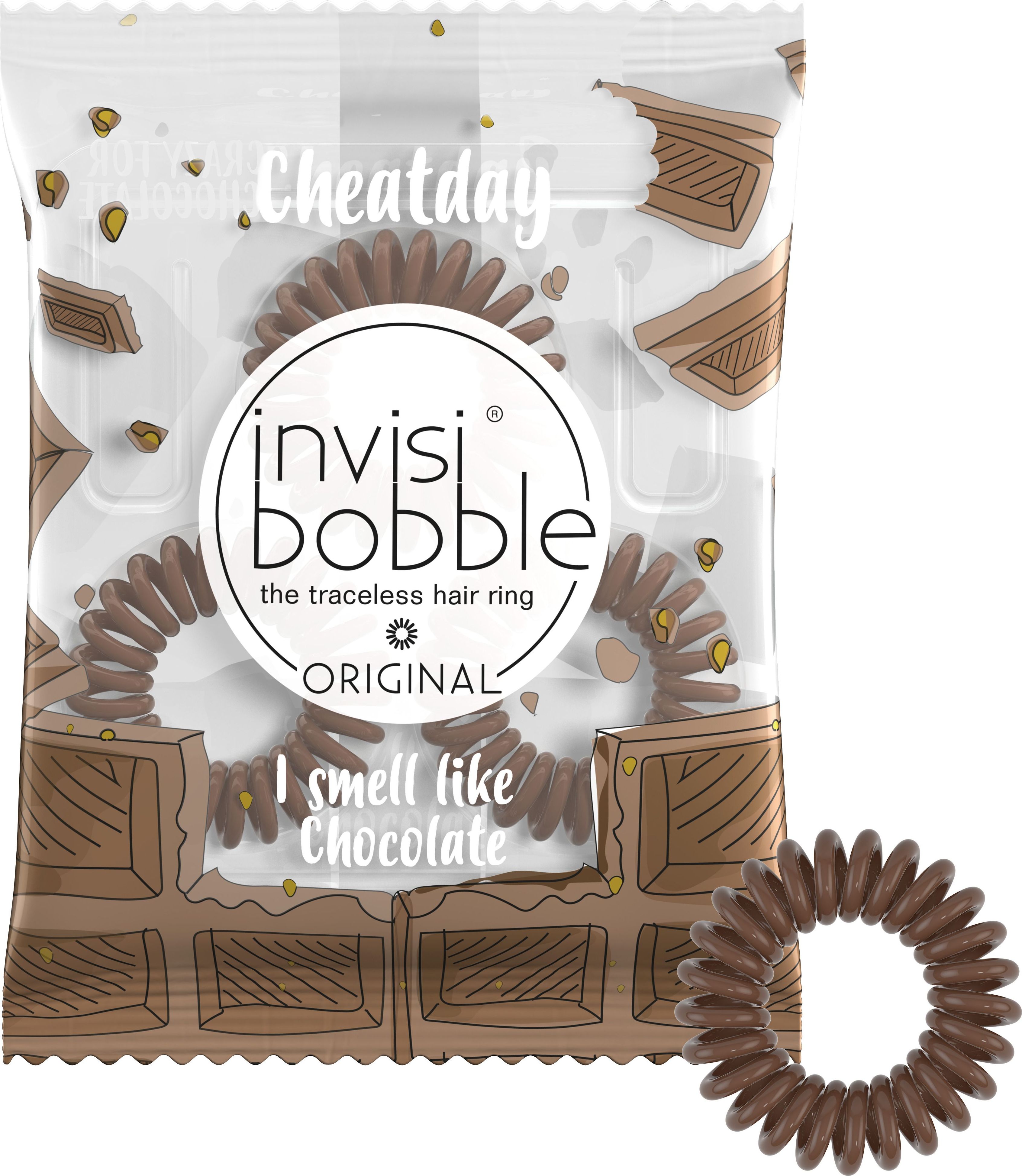 Invisibobble Cheat Day gumička Crazy for Chocolate hnědá 3 ks - obrázek 1