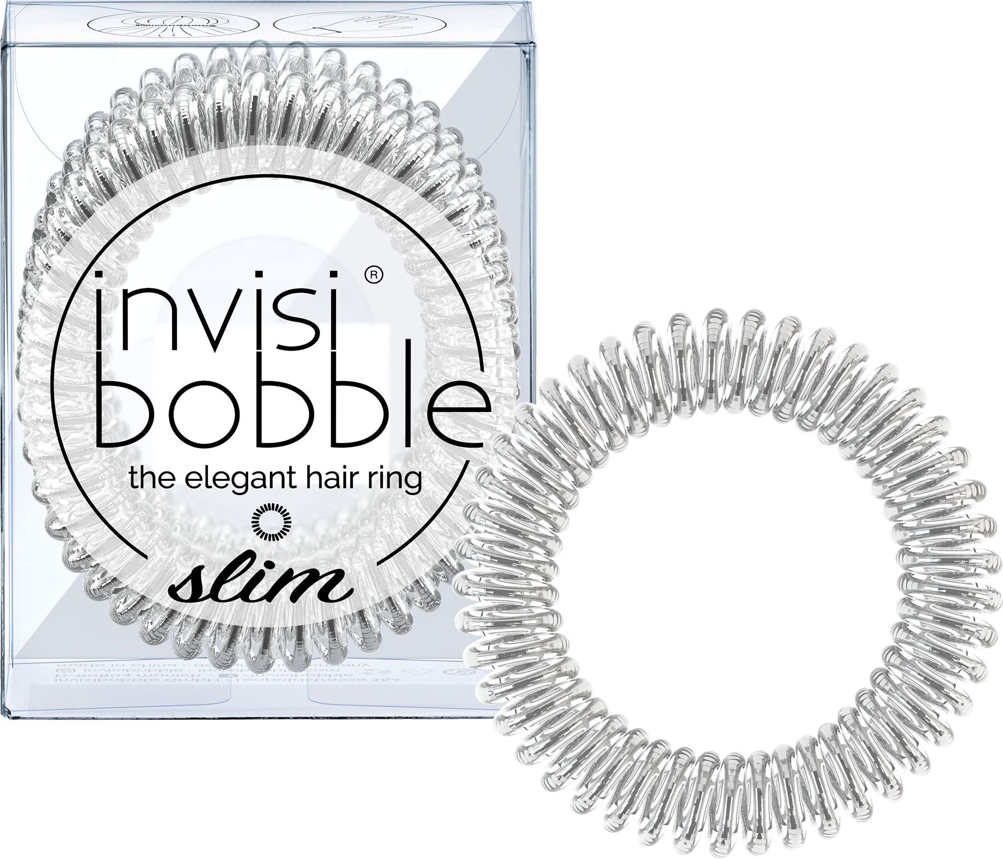 invisibobble Slim gumičky do vlasů 3 ks Chrome Sweet Chrome 3 ks - obrázek 1