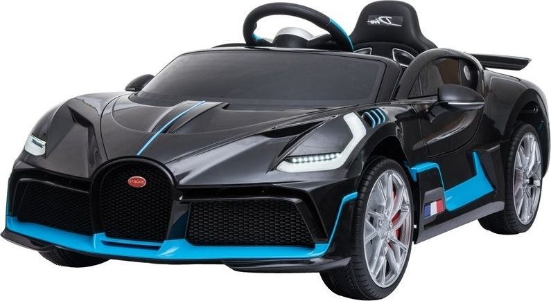 Mamido  Dětské elektrické autíčko Bugatti Divo lakované černé - obrázek 1
