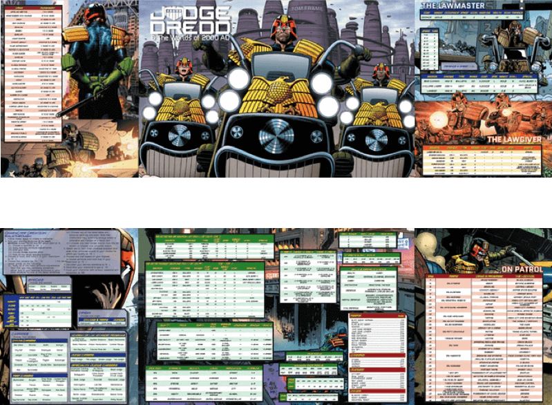 Modiphius Entertainment Judge Dredd RPG GM Screen - obrázek 2