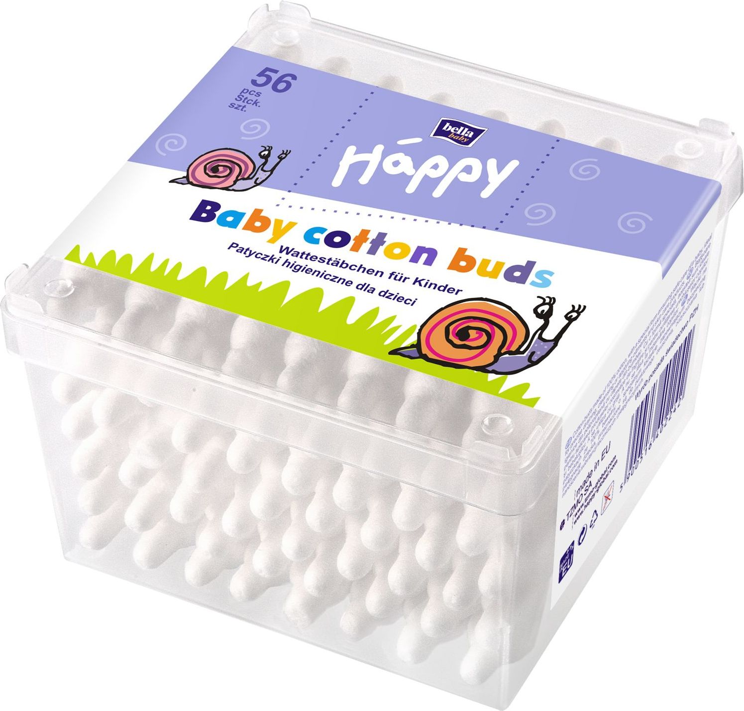 Bella Baby Happy Cotton hygienické tyčinky 56 ks - obrázek 1