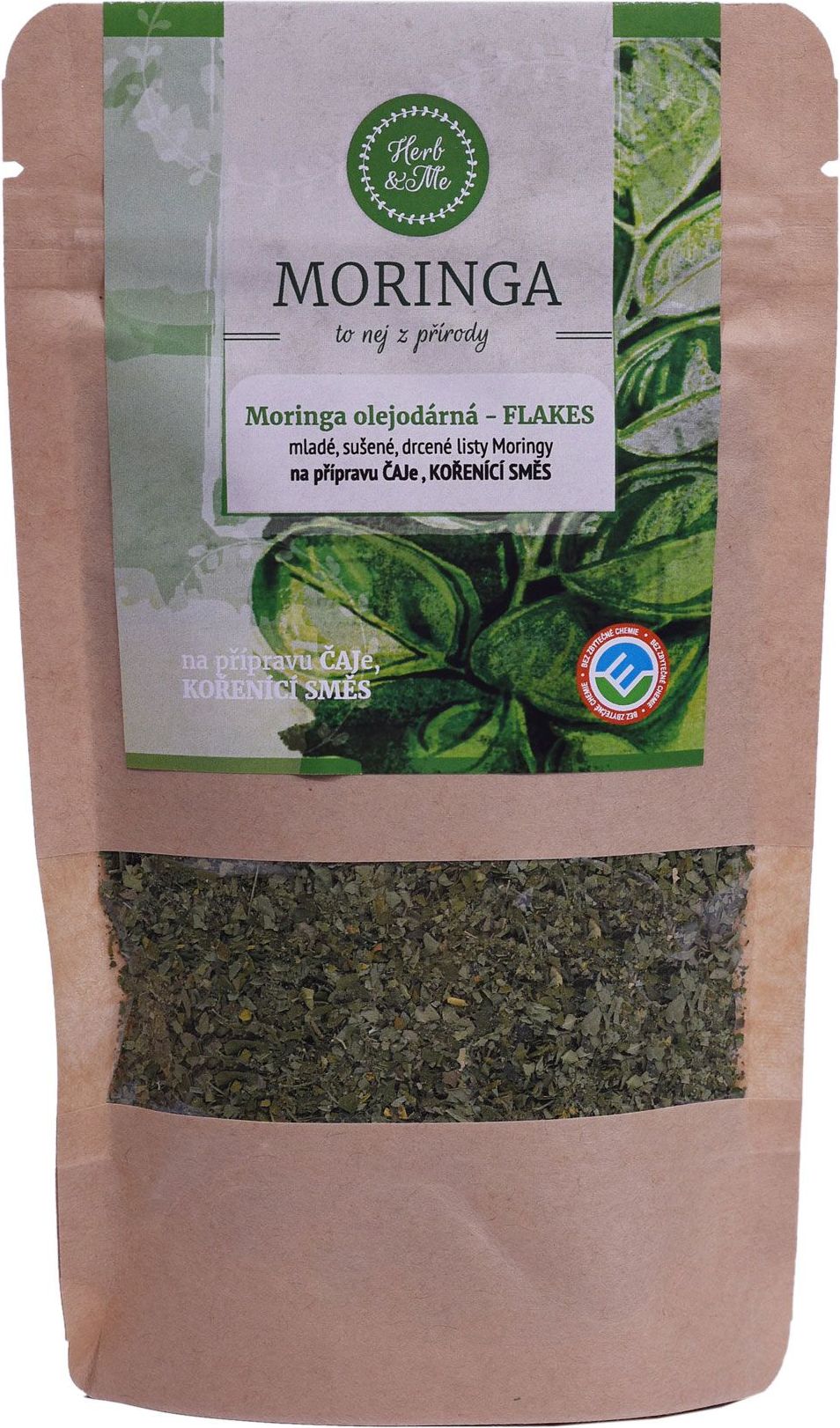 Herb&Me Moringa oleifera flakes sušené listy 30 g - obrázek 1
