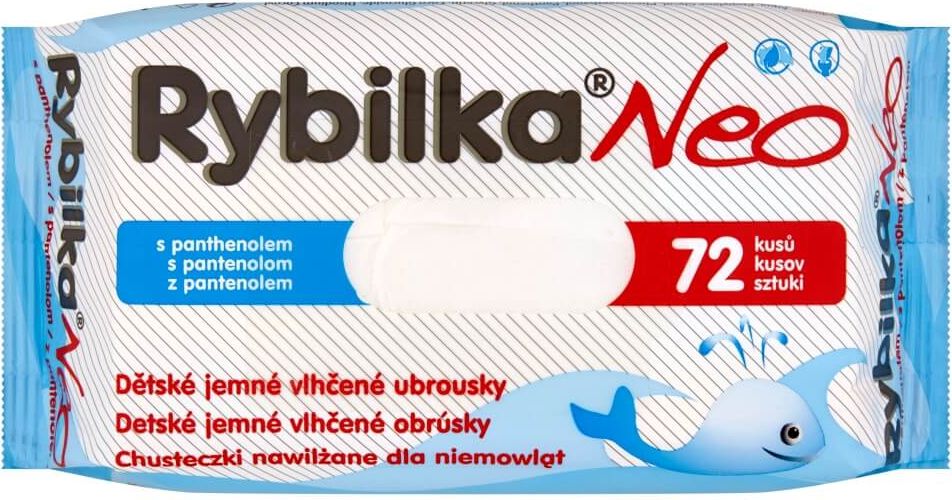 Rybilka Neo s panthenolem děts.jem.vlh.ubrous.72ks - obrázek 2