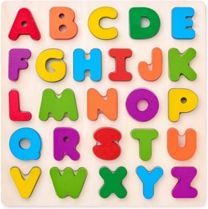 Puzzle ABC-masivní písmena na desce - obrázek 1