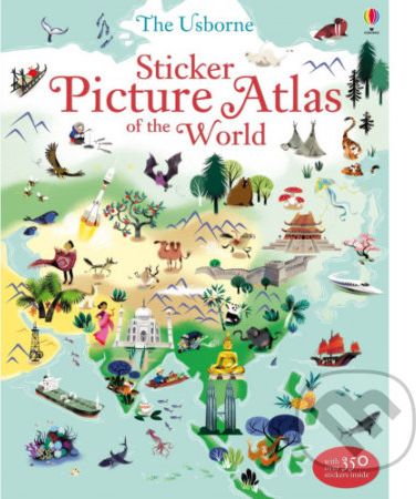 Sticker Picture Atlas of the World - Usborne - obrázek 1