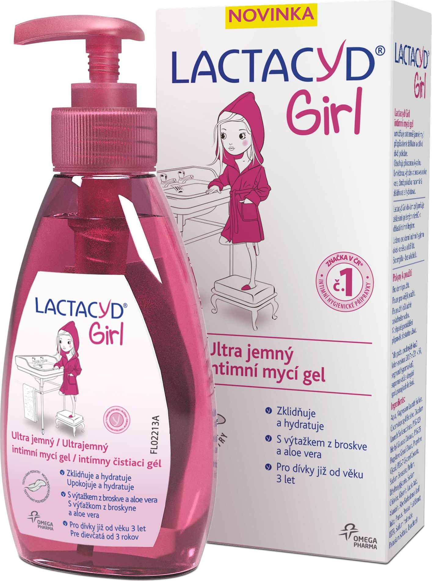 Lactacyd Girl Ultra jemný intimní mycí gel 200 ml - obrázek 1
