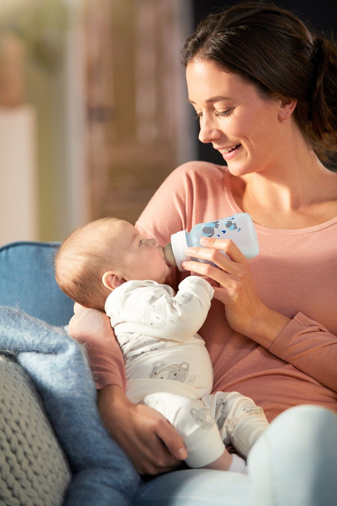 AVENT Lahev Anti-colic 260 ml, modrá se slonem - obrázek 2