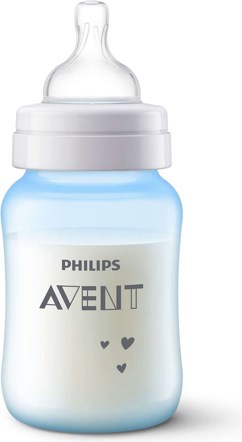 AVENT Lahev Anti-colic 260 ml, modrá se slonem - obrázek 3