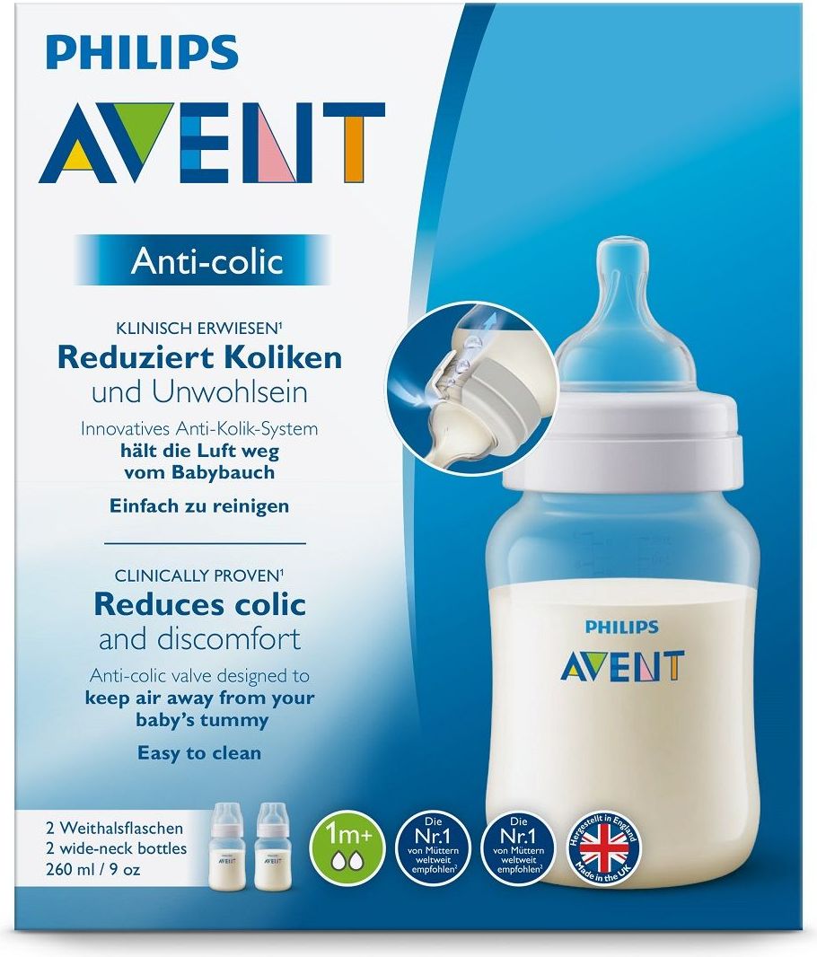 Avent Anti-colic 260 ml láhev 2 ks - obrázek 2