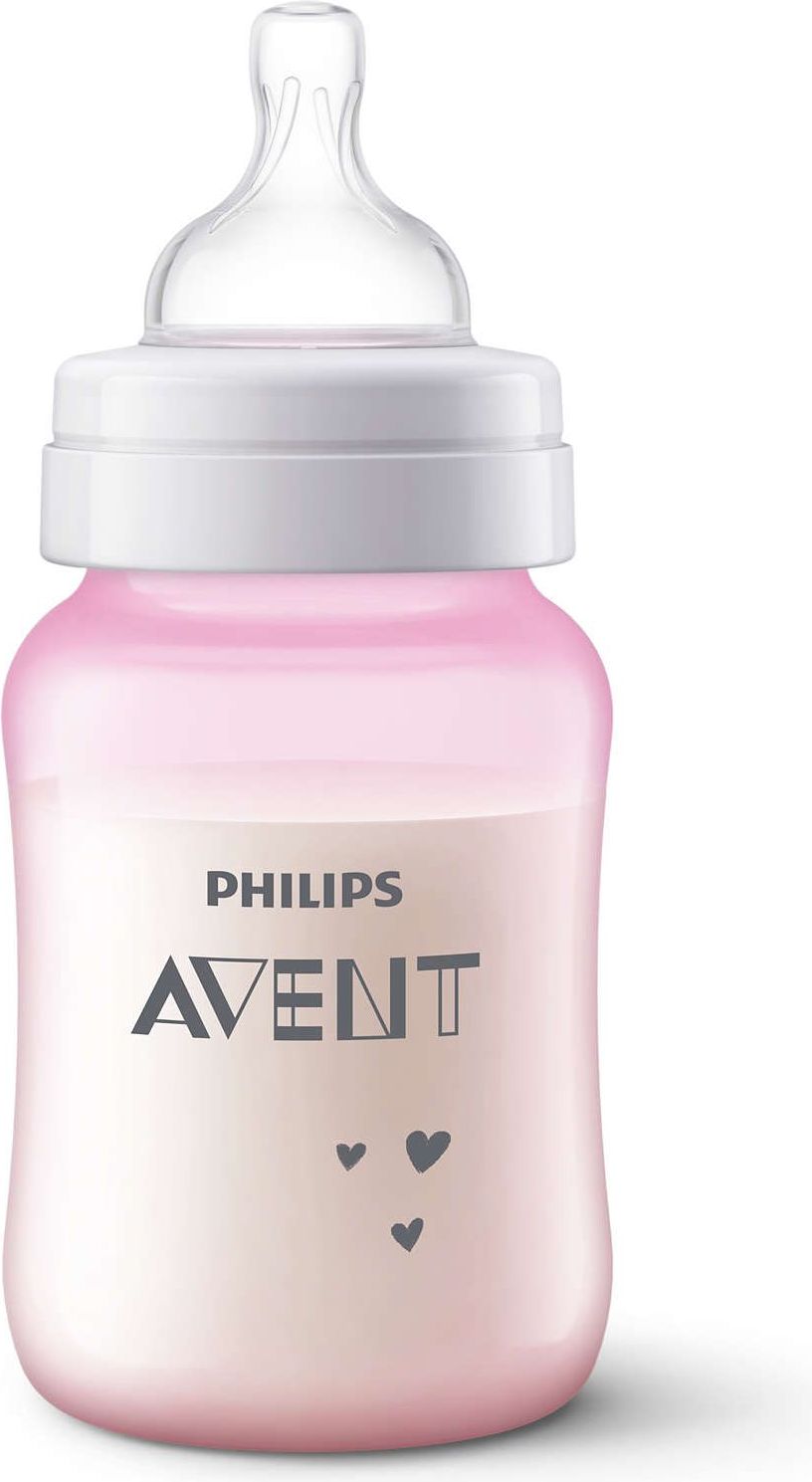 AVENT Lahev Anti-colic 260 ml, růžová s ovečkou - obrázek 2