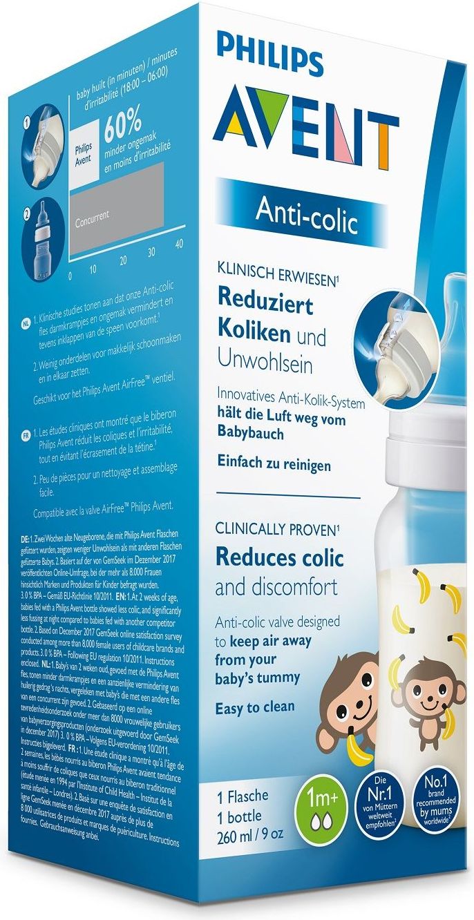 Philips AVENT Láhev Anti-colic 260 ml, opice - obrázek 2