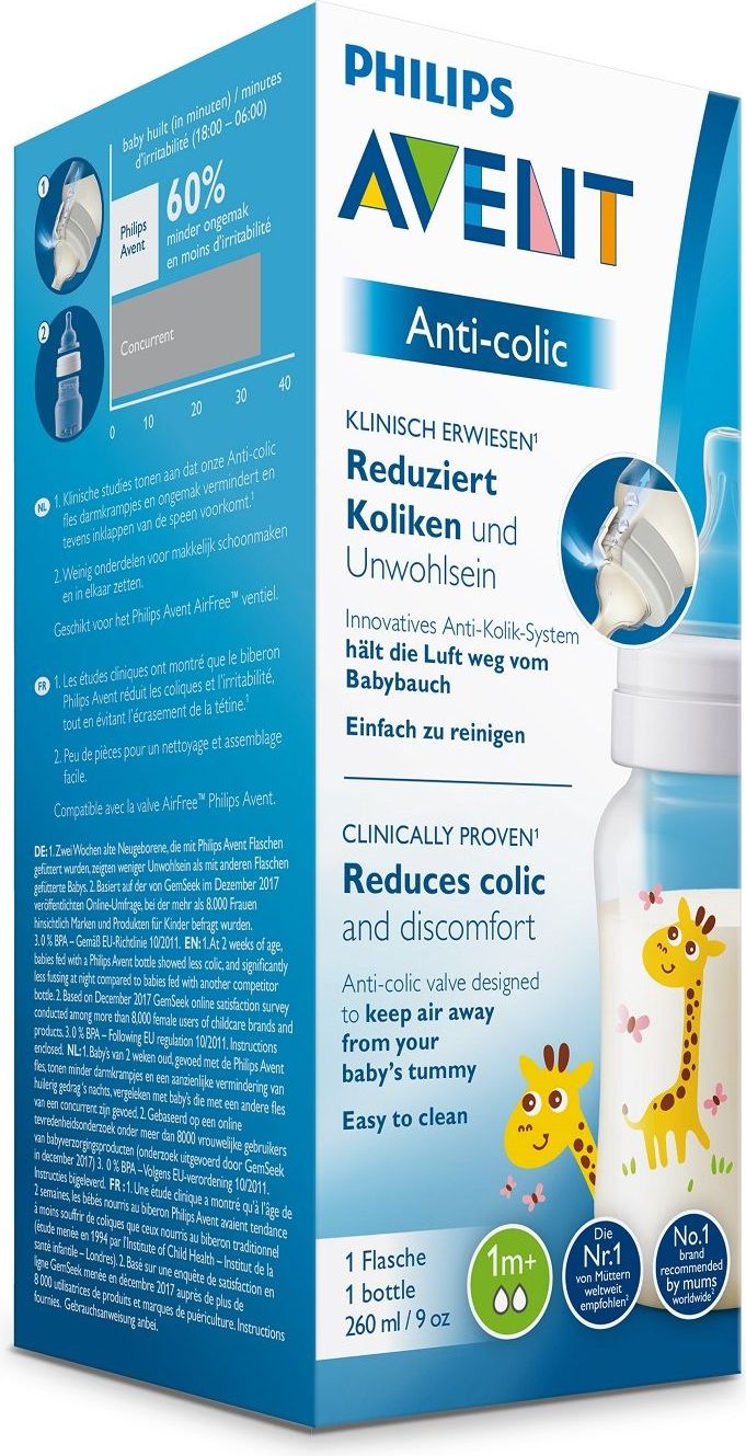 Philips AVENT Láhev Anti-colic 260 ml, žirafa - obrázek 2