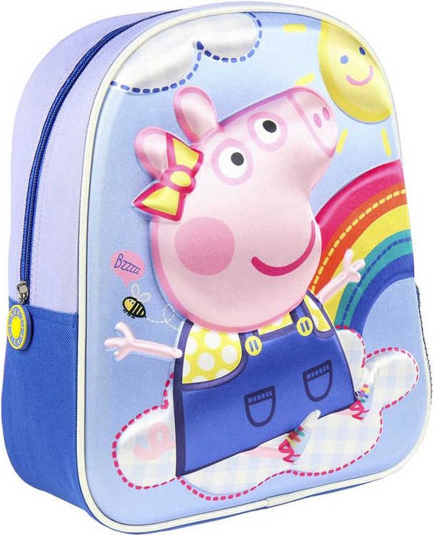 Batoh dětský na záda Prasátko Peppa 3D (Peppa Pig) holčičí - obrázek 1