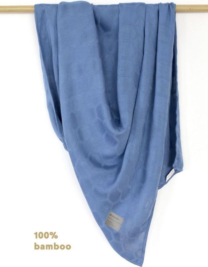 Bambusová deka 120x120 cm X-lander X-Swaddle Aster Blue 2020 - obrázek 1